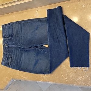 JOE'S Dark Denim 5-pocket Raw Hem Jeans, 27